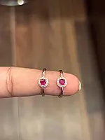 silver anarika toe ring with rosegold finish