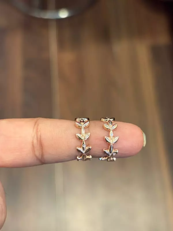 silver ilavarasi toe ring with rose gold finish