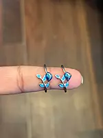 Silver  illai toe ring with rosegold finish