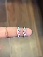 Silver poo1 toe ring