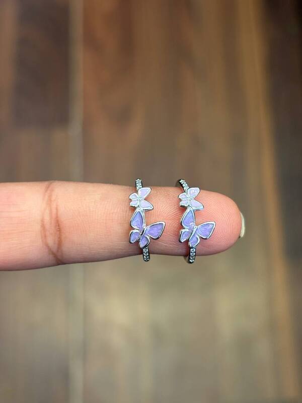 silver asteria toe ring