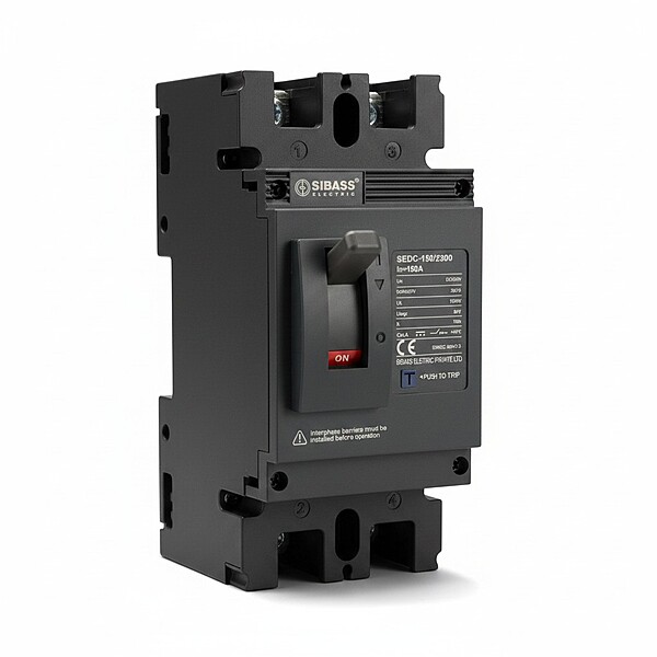 Sibass DC MCCB 150A 2-Pole | DC 500V Molded Case Circuit Breaker