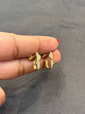 Silver j kammal with gold finish