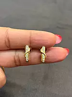 Silver j kammal with gold finish