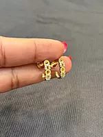 Silver valli J kammal with gold finish