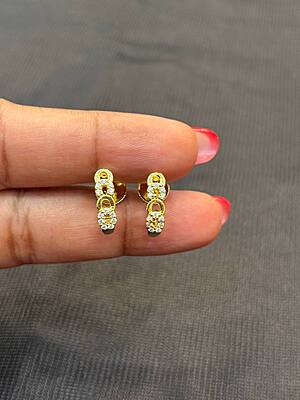 Silver valli J kammal with gold finish