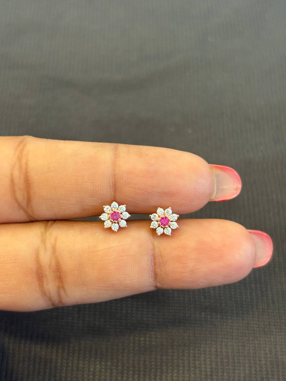 Silver megha stud