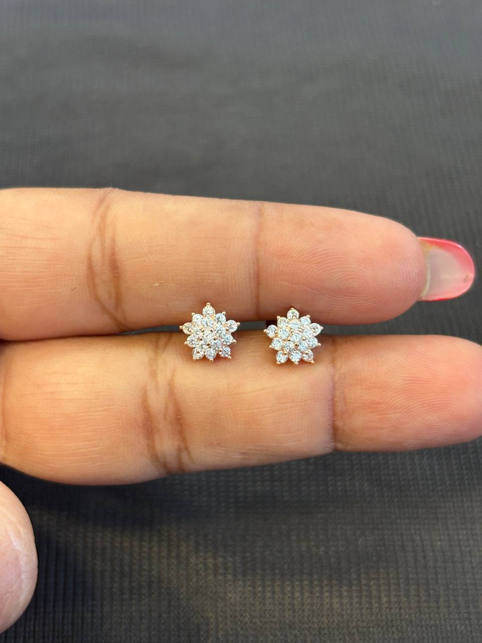 Silver angel stud