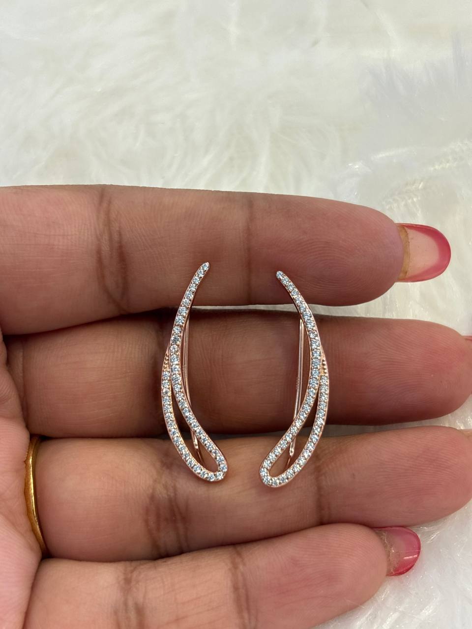 Silver megha earcuff