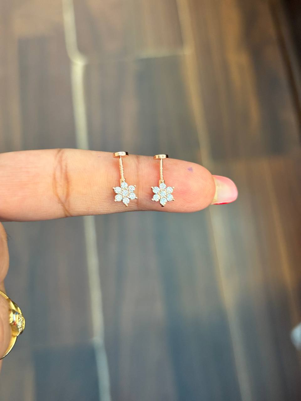Silver yalini bugdi with rosegold finish