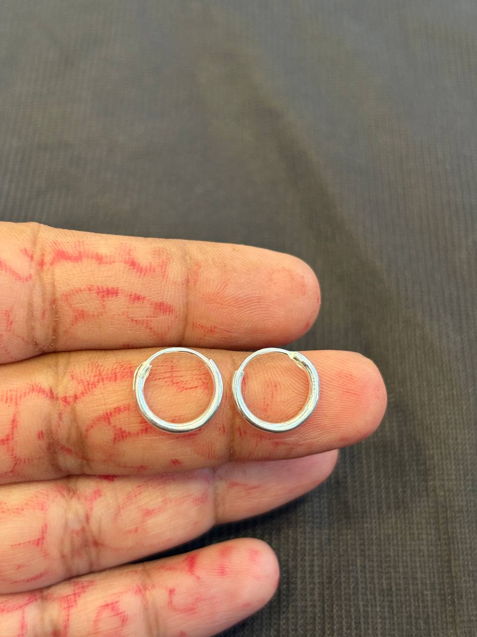 Silver big ring