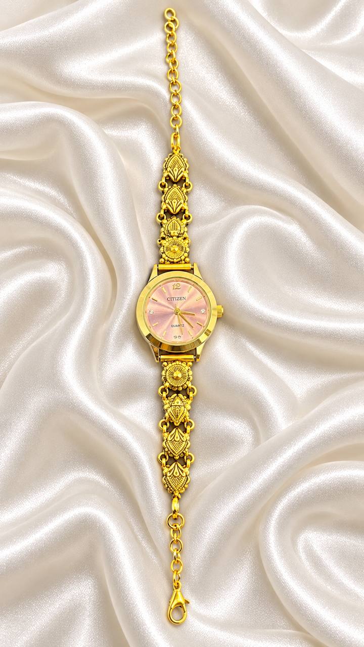 Silver Mira watch with antique finish