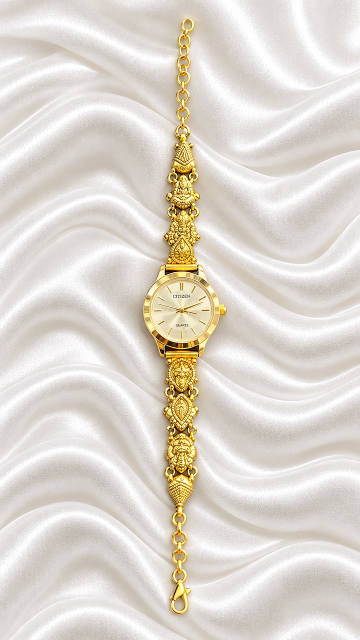 Silver kabini1 watch with antique finish
