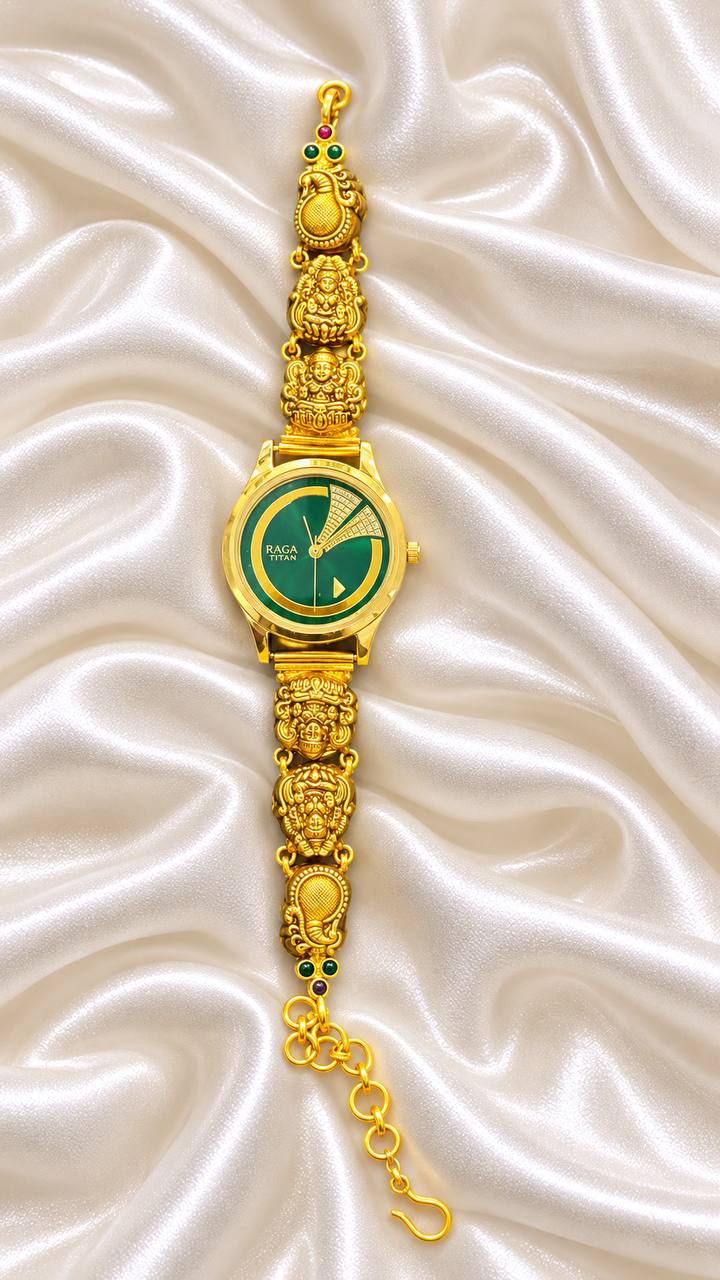 Silver mithra watch with antique finish