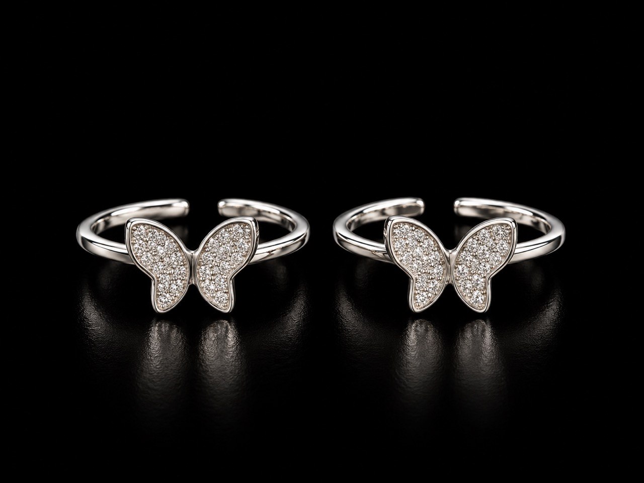 Silver niva toe ring