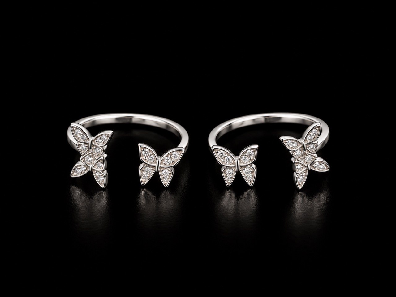 Silver oviya toe ring