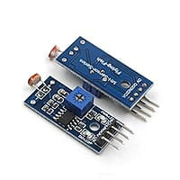 Back view of photoresistor LDR sensor module Back view of photoresistor LDR sensor module