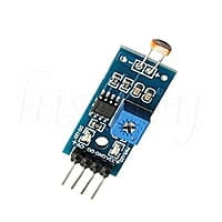 Front view of photoresistor LDR sensor module Front view of photoresistor LDR sensor module