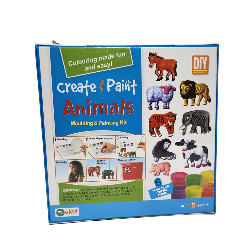 Create & Paint Animals Moulding and Painting Kit