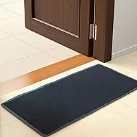 Anti Skid Doormat for Entryway  Bathroom Gray Black