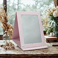 Foldable Mirror with Stand