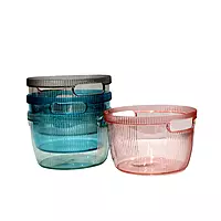 Multicolor Plastic Basket with Side Handle