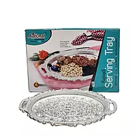 Traditional Rajwadi Serving Tray Silver Coated