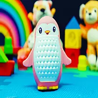 2 Pcs Set Wall Mounted Penguin Multipurpose Toothbrush Holder