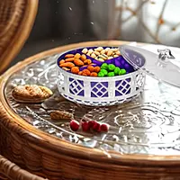 Dubai Dry Fruit Box with Transparent Lid