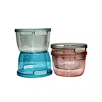 Multicolor Plastic Basket with Side Handle