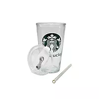 Starbucks Glass Tumbler with Straw