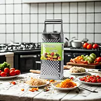 4 Sided Box Grater Cheese, Vegetable Grater