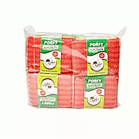 Multicolored Foam Scrubber Pads 12 Pcs