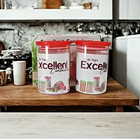 900 ML 2 Pcs Unbreakable Tranparent Container Set Dabba