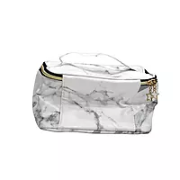 White Marble Design Makeup Pouch Cosmetic Bag
