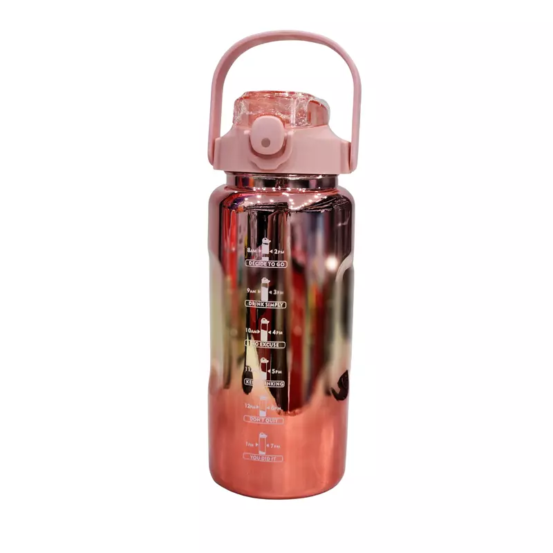 Chrome Finish 2 Ltr Motivational Bottle