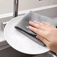 5 Pcs Multipurpose Wire Mesh Dishwashing Cloth Non-Scratch