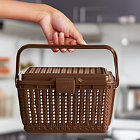 Plastic Marriot Utility Basket with Handle Multicolored