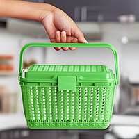 Plastic Marriot Utility Basket with Handle Multicolored
