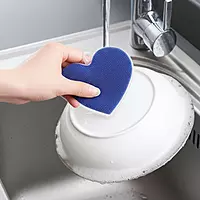 Silicon Dish Scrubber Kitchen Sponge Food Grade Antibacterial