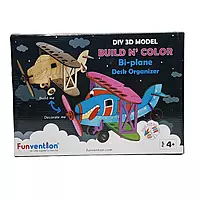 Diy 3d model Build And colour Bi-plane