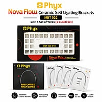 Phyx Nova Flow Ceramic Self-Ligating Brackets