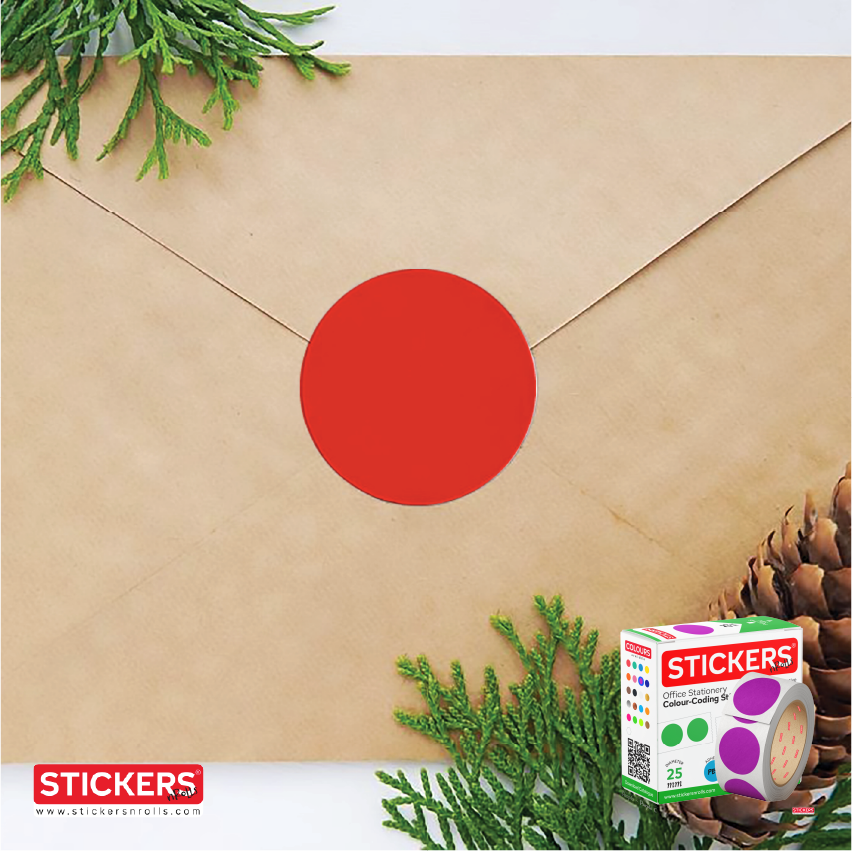 25mm - Round - Clear Transparent - Multipurpose Stickers - Permanent Adhesive