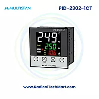 Multispan PID-2300 Series PID Controller with Ampere Indication | 1–3 Relay Outputs | J/K Input | 30A/60A CT
