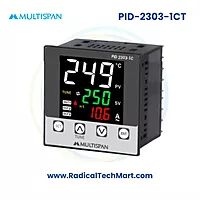 Multispan PID-2300 Series PID Controller with Ampere Indication | 1–3 Relay Outputs | J/K Input | 30A/60A CT
