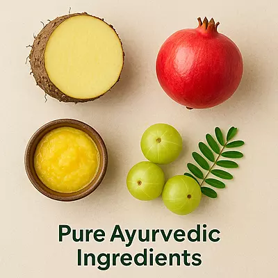 ayurvedic ingredients elephant foot yam pomegranate cow ghee for piles relief