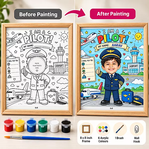 I Am a Pilot – Colour & Frame Kit