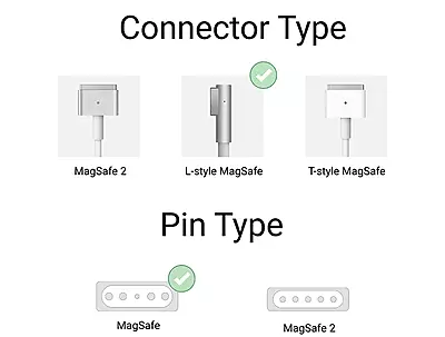 Laptop Adapter for Apple Magsafe 1 - 85Watt 18.5V-4.6A (Magnet) Laptop Adapter for Apple Magsafe 1 - 85Watt 18.5V-4.6A (Magnet)