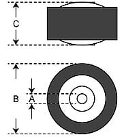 FLD - Cassette Mechanism Pinch Roller - FLD-M8