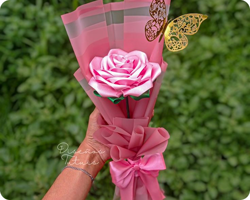 Pink Blossom Delight (Pink &Gold)